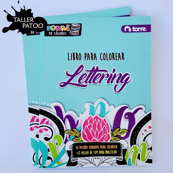 Libro para Colorear Lettering Torre - Entrelíneas Papelería